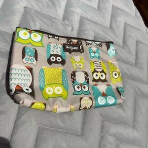 Insulated thirty-one Owl Print Zipper Pouch